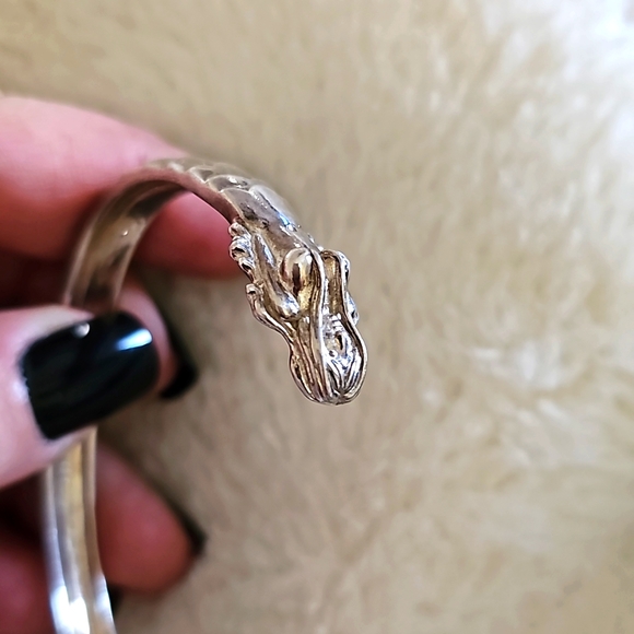 Cape Cod Sterling Silver Mermaid Cuff Bracelet - Picture 2 of 6